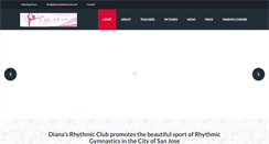 Desktop Screenshot of dianasrhythmicclub.com
